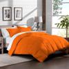 Axia Linen & things Hotel Quality 100% Egyptian Cotton 1 Pcs Comforter 300 GSM & 3 Pcs Duvet Cover 800 Thread Count Pattern Solid (Full XL, Orange,Solid) view 1