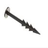 100 x Black Plastic Large Easy Push IN GROUND PEGS view 1