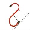 8 x RED Plastic Coated S Hooks 100MM 4 INCH Storage Hangers view 2