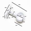 10 x Wardrobe Rod Rail END Socket Brackets Screw Fixed 25MM 1 inch Dia. view 2