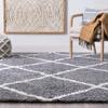Derry Gray 2x8 Shag Rug Runner Area Rug for Hallway, Walkway, Entryway, or Foyer - Transitional Shaggy, Diamond Carpet view 2