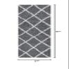 Derry Gray 2x8 Shag Rug Runner Area Rug for Hallway, Walkway, Entryway, or Foyer - Transitional Shaggy, Diamond Carpet view 3