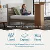 Lucid 6 Inch Memory Foam Mattress  Low Profile  Medium Firm Feel - Infused with Bamboo Charcoal and Gel - Bed in a Box - Temperature Regulating - Breathable - Twin Size view 4