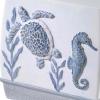 Avanti Linens - Tissue Box Cover, Guest Bathroom Essentials, Sealife Home Decor (Caicos Collection) view 3