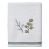 Avanti Linens - Hand Towel, Soft & Absorbent Cotton Towel (Ombre Leaves Collection), 28.00" x 16.00", White view 1