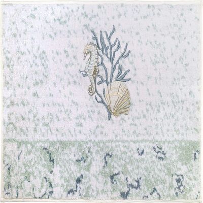 Avanti Linens - Bath Mat, Cotton Bathroom Rug, Sea Inspired Home Decor (Coastal Terrazo Collection, 20" x 30")