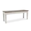 Signature Design by Ashley Skempton Farmhouse Storage Bench, Distressed Finish, Seat With Hidden Storage, Wood, 48" W x 15" D x 18.5" H, White & Light Brown view 1