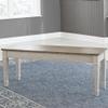 Signature Design by Ashley Skempton Farmhouse Storage Bench, Distressed Finish, Seat With Hidden Storage, Wood, 48" W x 15" D x 18.5" H, White & Light Brown view 2