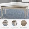 Signature Design by Ashley Skempton Farmhouse Storage Bench, Distressed Finish, Seat With Hidden Storage, Wood, 48" W x 15" D x 18.5" H, White & Light Brown view 4