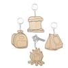 Fun Express CYO Camp Wood Keychains - Craft Kits - VBS Vacation Bible School Supplies/Decor - 12 Pieces view 1
