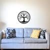 Badger Steel USA - Tree of Life Roots - Metal Wall Art - 24" X 24" - Hammered Silver view 1