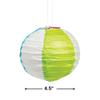Fun Express Mini Pool Party Beach Ball Hanging Paper Lanterns - Party Decor - VBS Vacation Bible School Supplies/Decor - Set of 12 Pieces view 2