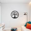 Badger Steel USA - Tree of Life Roots - Metal Wall Art - 18" X 18" - Hammered Silver view 3