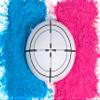 Ultimate Party Supplies Gender Reveal White Target Ball | Pink & Blue Kit | Powder 6 Inch Shooting Ball | Gender Reveal Party Ideas view 1