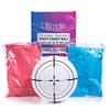 Ultimate Party Supplies Gender Reveal White Target Ball | Pink & Blue Kit | Powder 6 Inch Shooting Ball | Gender Reveal Party Ideas view 2
