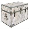 C&N Footlockers Designer Storage Trunks - Nature Themes - 32 x 18 x 13.5 Inches - Durable and Built to Last - Lockable (Marble) view 1