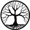 Badger Steel USA - Tree of Life Roots - Metal Wall Art - 18" X 18" - Black view 4