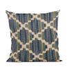 Plutus Brands Blue Plutus Lights Diamond Luxury Throw Pillow 20 in x 20in, Double Sided 20" x 20" view 1