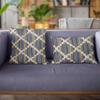 Plutus Brands Blue Plutus Lights Diamond Luxury Throw Pillow 20 in x 20in, Double Sided 20" x 20" view 3