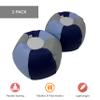Factory Direct Partners 12267-NVPB SoftScape 10" Puffs Bean Bag Seating Set for Toddlers and Kids, Colorful, Flexible and Lightweight for Daycare, Preschool, Home (2-Pack) - Navy/Powder Blue view 3
