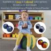 Factory Direct Partners 12267-NVPB SoftScape 10" Puffs Bean Bag Seating Set for Toddlers and Kids, Colorful, Flexible and Lightweight for Daycare, Preschool, Home (2-Pack) - Navy/Powder Blue view 4