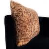 Plutus Brands Brown, Beige Plutus Jungle Cat Animal Faux Fur Luxury Throw Pillow 26 in x 26in, Double Sided 26" x 26" view 3