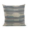 Plutus Brands Blue Plutus Lake Stripe Luxury Throw Pillow 22 in x 22in, Double Sided 22" x 22" view 1