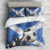 REALIN Soccer Duvet Cover Set Sports Bedding Football Shoot Door Frame Flags Bed Sets 2/3/4PCS Quilt Covers/Sheets/Pillow Shams,Twin/Full/Queen/King (D,Queen-228x228cm-3PCS) view 2