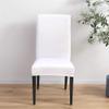 6 Pack Dining Chair Covers, Stretch Spandex Removable Washable Protector Chair Slipcovers for Dining Room Kitchen Hotel (White) view 2