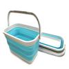 SAMMART Set of 2-11.6L (3.06 Gallon) Collapsible Rectangular Handy Basket/Bucket (Bright Blue, 2) view 1