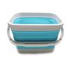 SAMMART Set of 2-11.6L (3.06 Gallon) Collapsible Rectangular Handy Basket/Bucket (Bright Blue, 2) view 4
