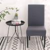 6 Pack Dining Chair Covers, Stretch Spandex Removable Washable Protector Chair Slipcovers for Dining Room Kitchen Hotel (Dark Gray) view 2