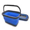SAMMART Set of 2-11.6L (3.06 Gallon) Collapsible Rectangular Handy Basket/Bucket (Blue, 2) view 2