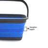 SAMMART Set of 2-11.6L (3.06 Gallon) Collapsible Rectangular Handy Basket/Bucket (Blue, 2) view 4