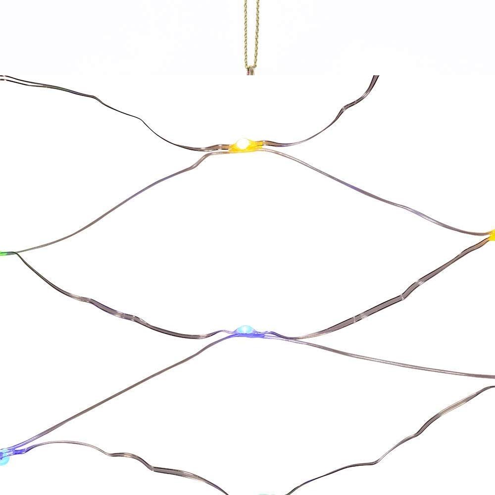 Kurt S. Adler 300-Light 6-Foot Starburst Multi LED Net Light