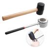 YiePhiot Coconut Opener Tools with Hammer, Super Safe & Easy to Open Young Coconuts Tool, Food Grade Stainless Steel Coconut Opener Set, Rubber Mallet with Handle view 1