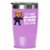 18th Anniversary Trump Tumbler Eighteen Years Married Funny Coffee Travel Mug For Wife or Husband view 1