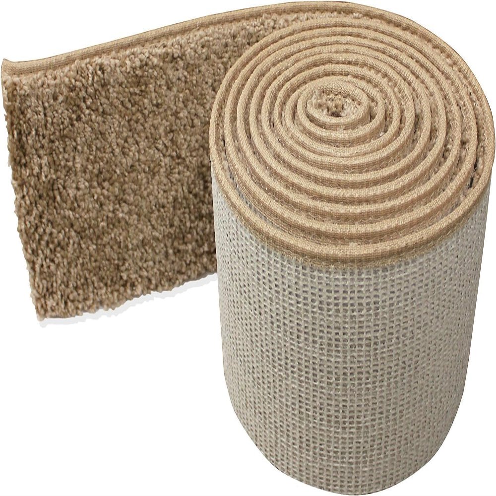 Koeckritz- Carpet Wall Base Strips Available in Many Sizes and Colors (5 inch x 12 Foot (Set of 8), Flax Beige)