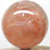 2.5" 370g Rainbow Sparkling Red Fire Hematoid Quartz Sphere Polished Natural Translucent Gemstone Crystal Mineral Ball - Madagascar + Stand view 3