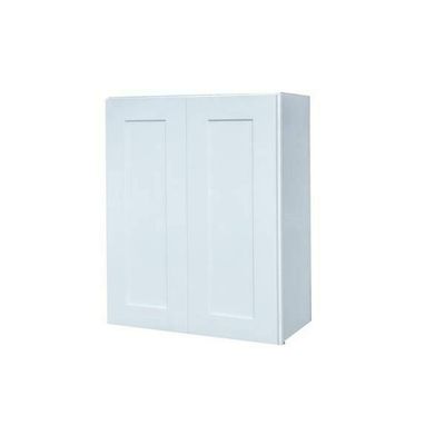 Thaweesuk Shop White 33 inch Bathroom Vanity Shaker Traditional Cabinet Double Door Base Kitchen Wall New Birch Solid Wood Hardwood Plywood 33" Wide x 42" High x 12" Deep of Set
