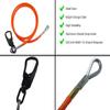 Steel Core Flip Line for Tree Climbing, 1/2 in x 8 ft - USA Made, Aluminum Swivel, Arborist Equipment for Climbing with Spikes & Gaffs view 3