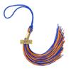 2022 Royal/Orange Graduation Tassel - Every School Color Available -Made in USA view 1