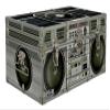 C&N Footlockers Designer Storage Trunks - Hi-Tech Themes - 32 x 18 x 13.5 Inches - Durable and Built to Last - Lockable (Turntable Boombox) view 1
