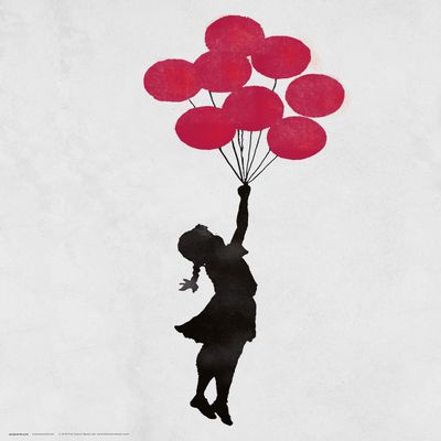 Grupo Erik Art Print, 30 x 40 cm, Brandalised Floating Girld