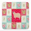 Caroline's Treasures CK5406RUG Kerry Hill Sheep Love Machine Washable Memory Foam Mat, Red, Bathroom Rug, Non-Slip Bath Mat, Durable Thick Washable Rugs for Kitchen, Bathroom Quick Dry, Decorative Art view 1