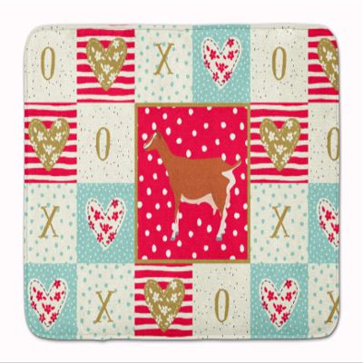 Caroline's Treasures Toggenburger Goat Love Machine Washable Memory Foam Mat doormats, Multicolor
