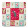 Caroline's Treasures CK5452RUG Satin Mouse Love Machine Washable Memory Foam Mat, Red, Bathroom Rug, Non-Slip Bath Mat, Durable Thick Washable Rugs for Kitchen, Bathroom Quick Dry, Decorative Artwork, view 1