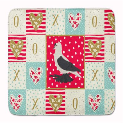 Caroline's Treasures CK5373RUG Saxon Fairy Swallow Pigeon Love Machine Washable Memory Foam Mat, Red, Bathroom Rug, Non-Slip Bath Mat, Durable Thick Washable Rugs for Kitchen, Bathroom Quick Dry, Deco