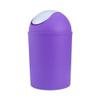 Bathroom Accessories Set, Plastic Bath Sets with Toothbrush Cup Toothbrush Holder Dish Dispenser Rubbish Bin Toilet Brush with Holder 6 Piece, view 3
