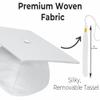 Happy Secret Matte Graduation Cap with 2026 Tassel for Adults Adjustable Elastic Unisex for High School College Ceremony White view 2